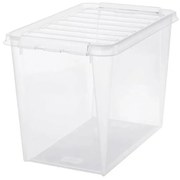SmartStore Pojemnik z białymi zatrzaskami Classic,61 l, 61 l