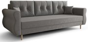 Popielata Sofa Z Pojemnikiem Na Pościel A4-W01