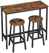 Industrialny stół barowy z 2 stołkami Z5-H40