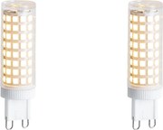 Zestaw 2 ściemnialnych żarówek LED G9 5,5W 500 lm 2700K