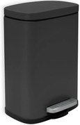 Spirella Kosz na śmieci z pedałem Akira 5 l,matowa czerń