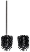 Zestaw: Samoczyszcząca, silikonowa szczotka do WC ⌀ 7,5 cm + zapasowa końcówka, WENKO