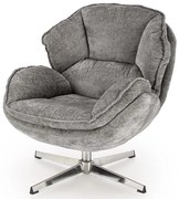 Popielaty fotel wypoczynkowy D3-Z23