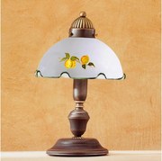 Kolarz 731.73.116 - Lampa stołowa NONNA 1xE27/75W/230V z motywem cytryn