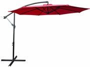 Czerwony okrągły parasol ogrodowy P7-G78