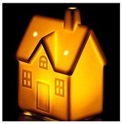 Retlux - LED Porcelanowa dekoracja LED/3xLR44/ciepła biel domek biały