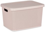 Kosz plastikowy z pokrywką, organizer, 19 l