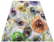 Kolorowy prostokątny dywan w pawie pióra B2-T63