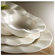 18-częściowy biały zestaw obiadowy z porcelany