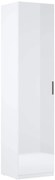 Biały nowoczesny regał słupek zamykany P9-N62