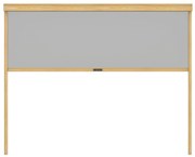 MARKIZA TARASOWA MANUALNA 370X238 CM ŚCIANKA BOCZNA 4M DO PERGOLI LUXE KOLOR DREWNA