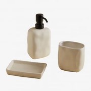 Zestaw Łazienkowy Z Gresu Ganela Kremowa - Sklum