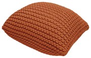 Ceglasty puf w kształcie poduszki Bonami Essentials Knit