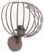 Designerska lampa ścienna rdzawobrązowa 30 cm - JohannaDesignerski Oswietlenie wewnetrzne