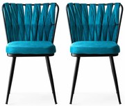 Zestaw krzeseł do jadalni Kusakli Blue, 2 szt.