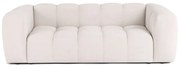 Kremowa aksamitna sofa 225 cm Cube – Bonami Selection