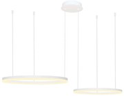 Azzardo AZ4977 - LED 90W lampa HALO na lanku, bílá, stmívatelná + DO