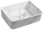 Sapho - Umywalka nablatowa DALMA 47,5x37,5 cm ceramika/Carrara