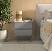 Stolik nocny szary 48x40x50 velina