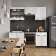 Aneks kuchenny biały dworek/antracyt 200x46x81.6 fame-line