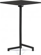 Stół Barowy Dely 60x60 Cm Kwadratowy, Składany I Regulowany Na 2 Wysokości, Wykonany Ze Stali Czarna - Sklum