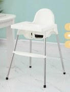 Krzesełko do karmienia dla dzieci białe
