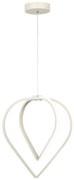 Biała metalowa lampa wisząca LED ø 33 cm Pars – Squid Lighting