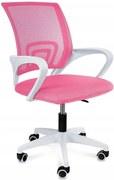 Różowy krzesło dziecięce do biurka z regulacją F8-M60