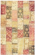 Dywan nowoczesny Michele Patchwork czerwony 80 cm x 145 cm