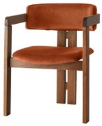 Krzesła do jadalni CO Tile Red and Walnut