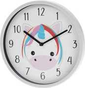 Zegar ścienny dla dzieci Jednorożec, 22 cm