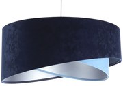 Granatowo-srebrna asymetryczna lampa wisząca - 4S EX994 A6-G35