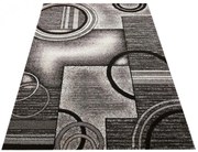 Szary nowoczesny dywan we wzory W7-T80
