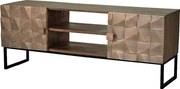 Szafka pod telewizor z brązu manguier i foncé