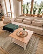 Dywan Costa F095A Beżowy dywan na taras balkon 133x190 Prostokąt