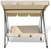 Huśtawka ogrodowa z baldachimem ecru Z4-F05