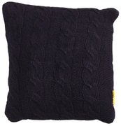 Dekoracyjna poduszka CABLISS 45x45 cm, czarna