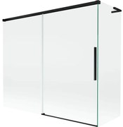 Mexen Rox L parawan nawannowy 2-skrzydłowy rozsuwany 180 + 80 x 150 cm, transparent, czarny - 8C9L-180-080-70-00