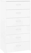 Biała Komoda Z 6 Szufladami Z0-N49