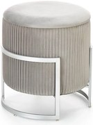 Szara pikowana pufa na nóżkach Z4-M42