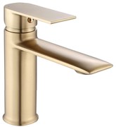 Bateria Umywalkowa REA Veneta Złota Szczotkowana Niska