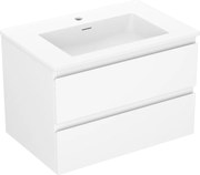 Mexen Orio szafka łazienkowa 70 cm z umywalką Otis, 2 szuflady, biała mat - 91A10-07047-2-BFF01-W18M01