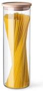 Simax 5132 szklany pojemnik z drewnianą pokrywką,1,8 l