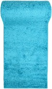 Turkusowy chodnik typu shaggy na metry N6-K20
