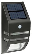 LED solarny kinkiet z czujnikiem LED/3,7V 500 mAh IP44 czarny