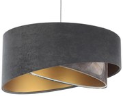 Lampa wisząca TOURMALINE szara/złota BPS KONCEPT