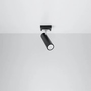 Plafony nowoczesny Invicta, stal - 1 źródło światła 4000K - L.8 x H.20 cm - czarny