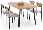 Prostokątny stół z 4 krzesłami D4-K65