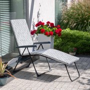 Leżak ogrodowy Barletta Black Edition H039-06PB PATIO