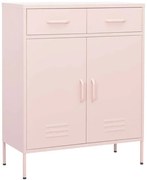 Różowa szafka wielofunkcyjna z 2 szufladami A2-T17